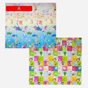 ベビーマット 180*200*1cm 滑り止め 収納 キッズ用プレイマット 衝撃緩和 防水 防音 遊び 学べる 可愛い ベビー 折り畳み式 動物園 楽しい 両面使用可 安全無味 出産祝い ルームマット