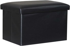 収納スツール 収納ボックス オットマン 折りたたみ式 座椅子 ストレージチェア 足置き 踏み台 大容量収納 L PU製 衣類収納 小物収納 リビング/玄関/寝室適用 おしゃれ おもちゃ箱 衣類収納 足