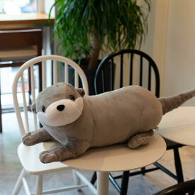ぬいぐるみ 特大 クマ ラッコ テディベア クリスマス 大きい 動物 ぬいぐるみ 抱き枕 グレー キャラクター プレゼント 特大 グッズ だきまくら エビおもちゃ 柔らかい ふわふわ シミュレーション