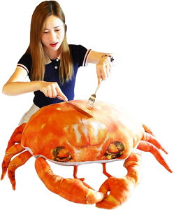 ぬいぐるみ 蟹 リアル カニ 可愛いカニ 動物 大きい 巨大 リアル カニ抱き枕 お祝い ふわふわぬいぐるみ 縫い包み 抱き枕 出産祝い 58*60cm 誕生日プレゼント 赤ちゃん おもちゃ ぬいぐる