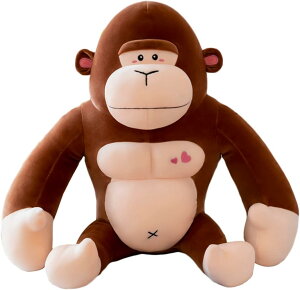 ぬいぐるみ 特大 ゴリラ 筋肉 50cm かわいい 縫い包み 抱き枕 添い寝 ふわふわ 子供 おもちゃ ソフト 萌え萌え 人気 癒される 女の子 男の子 お誕生日 プレゼント こどもの日 飾り 彼女彼