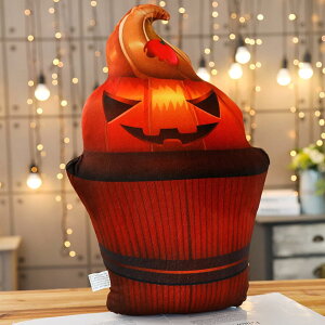 抱き枕 かぼちゃ カボチャ 悪魔 だきまくら クッション ぬいぐるみ おもちゃ ハロウィン 飾り ふんわり 柔らかい 可愛い ふわふわ S インテリア置物 背当て 癒し 萌えグッズ プレゼント クリ