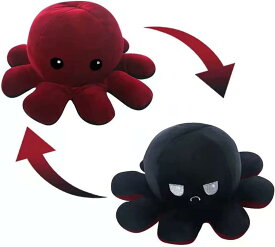 ぬいぐるみ タコ リバーシブルタコのぬいぐるみ 裏返したタコ 怒る顔も笑い顔も 人形 両面 可愛い プレゼント ギフト ふわふわぬいぐるみ お祝い お誕生日 20/30/40/50/80/90/120
