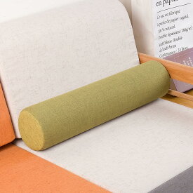 円柱クッション ソファー 背もたれ 高さ密度スポンジ 円筒形まくら 肘置きクッション 長枕/寝る枕/足枕/枕元クッション/ソファ/事務室/腰枕/取り外しでき 円筒枕 横向き寝 背当て カバー洗える 取
