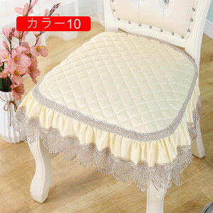 座布団 椅子用 低反発シートクッション チェアパッド ひも付き 滑り止め 洗えるカバー ダイニングチェア用クッション カラー18 オフィス 53*48cm*4 車 無地 四季通用 座り心地いい ベンチ