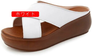 サンダル レディース 厚底 クロス ウェッジ サンダル コルク ヒール ウェッジソール 痛くない 柔らかい 屈曲 外反母趾 大きいサイズ 黒 白 赤 灰 プラットフォーム プチプラ シンプル 旅行 丸