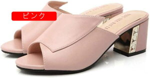 ミュール サンダル レディース 歩きやすい チャンキーヒール 5センチ ヒールサンダル 黒 オフィス カジュアル 通勤 OL 走れるミュール 白 低反発クッション 婦人靴 大きいサイズ 疲れにくい