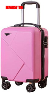 スーツケース キャリーケース 機内持ち込み 20L キャリーバッグ ファスナー式 超軽量 小型 耐衝撃 静音 ダブルキャスター 360度回転 旅行 ビジネス SSSサイズ(1-2泊) ピンク 出張