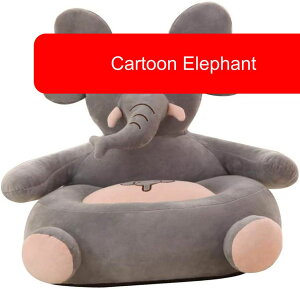 ベビーシット幼児サポートシート子供シートソファキッズ愛らしい漫画動物ぬいぐるみおもちゃ赤ちゃんクッションソファピロープロテクター安全椅子ソファー幼児家具 ベビーローチェア (C