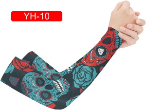 アームカバー メンズ 夏用 腕カバー アームスリーブ 冷感 通気速乾 UVカット 日焼け止め 紫外線対策 左右2枚セット アウトドア サイクリング ドライブ スポーツ用アームカバー