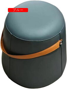 小さめ PUレザー ソファスツール 足置き台?大人 子供 防水 円形 高さ33cm 柔らかい 高反発 木製 厚め?丈夫 持ち便利 滑り止め 多機能 踏み台?靴交換スツール 家庭 室内 室内 オシャレ?