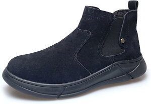 サイドゴア仕様作業ブーツ安全靴つま先保護先芯入り踏み抜き防止メンズ大きいサイズチェルシーブーツハイカットスエードラウンドトゥ幅広現場工事建築おしゃれカジュアル