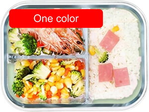 弁当箱 耐熱ガラス ポータブル スプーン付き 長方形 透明 大容量 耐熱耐冷 食器洗い機可 オーブン可保存容器 おべんとう箱 ランチボックス 蓋付き 透明グラス 電子レンジ対応 3マス 厚い 仕