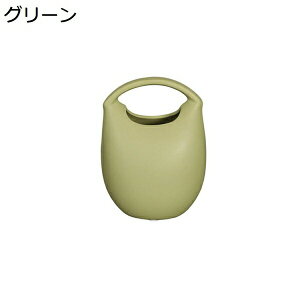 ins風 クリーム色 手提げ形 花瓶 セラミック 陶磁器 陶芸 花立て 華瓶 花器 花入れ 花生け 置物 飾り 装飾品 客間 リビングルーム 茶室 テーブル ミニマリズム シ