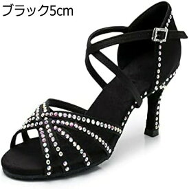 ラテンシューズ 社交ダンスシューズ 室内用スエードソール レディース ラテン モダンダンス 社交ダンス ラテンダンスシューズ 美脚ヒール ラインストーン ヒールダンスシューズ 練習 ラテン チャチャ ルンバ 靴 競技 レッスン着