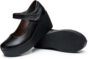 抗菌 消臭 ウェッジソール パンプス 痛くない ストラップ 外反母趾 美脚 カジュアルパンプス レディース ウエッジソール 可愛い 森ガール ロリータ風 ウエッジソールパンプス 厚底シューズ