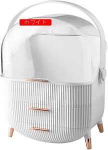 化粧品収納ボックス メイクボックス コスメ ケース 大容量蓋付き 防塵 防水 引き出し付き 浴室 洗面所収納 3段式 整理簡単 小物入れ 多機能 長持ち カバー おしゃれ グリーン