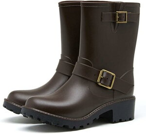 レインブーツ ショートブーツ レディース 女性用 防水ブーツ レインシューズ 靴 雨靴 長靴 雨具 レイングッズ 軽量 美脚 蒸れない 雪 防水 防滑 撥水 4cmヒール レジャー 滑りにくい 通勤