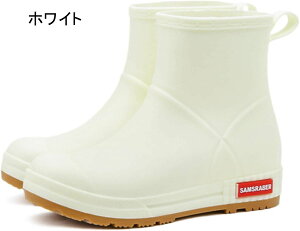 レディース レインブーツ ショート 短靴 ワークブーツ スノーブーツ シンプル 雨靴 水に浮く軽量 ブーツ 完全防水 梅雨 耐滑 防滑 PVC製 アウトドア 梅雨対策 滑りにくい レインシューズ 履き