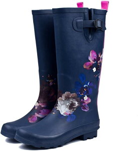 エンジニアブーツレインブーツ 防水 撥水 長靴 22.5cm 26cm 雪 スノーブーツ ベルト 花柄 ヒール 靴 ジュニア シューズ 歩きやすい 疲れにくい フラット ぺたんこ 大きいサイズレディー