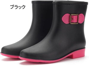 レインブーツ ショートブーツ レディース 女性用 防水ブーツ レインシューズ 靴 雨靴 長靴 雨具 レイングッズ 軽量 美脚 蒸れない 雪 防水 防滑 撥水 3cmヒール レジャー 滑りにくい 通勤