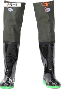 レインブーツ 雨靴 長靴 メンズ レインシューズ 防水 防滑 釣り 田植え 作業靴 ヒップウェーダー 股下 強力防水 折りたたみ 軽量 フィッシング 洗車シューズ ロング ニーハイブーツ 豪雨 梅