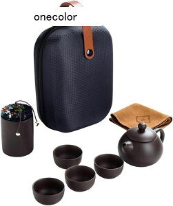 ティーセット急須 湯呑セット 番茶器セット 収納バッグ付き 中国茶器 マルチ ティーセット 茶具セット 茶器 旅行ティーセットーカップシンプルな和風 陶器 ティーポット