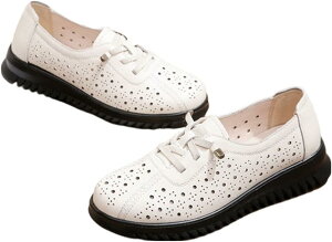 高齢者 靴 レディース シニアシューズ 通気性 軽量 コンフォート 履きやすい 疲れにくい 滑らない 介護シューズ 婦人靴 幅広 カジュアル 外履き 通勤 母の日 ギフト おしゃれ 透かし彫り 大