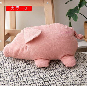 ぬいぐるみ おもちゃ 動物 ぶた わに ピンク 赤ちゃん 大人 女性 男の子 3歳 麻 縫い包み 清潔 安全 肌触り良い 癒し系  置物 店飾り 誕生日プレゼント 36cm お