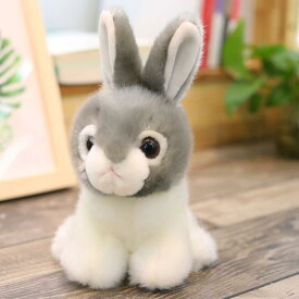 ウサギ　ぬいぐるみ　ふわふわ　かわいい　もちもち　小さい　お誕生日　出産祝い　贈り物　癒し　彼女彼氏へ　女の子　子供　プレゼント　おもちゃ　赤ちゃん　20-40cm　ホワイト　グレー