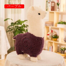 アルパカ　ぬいぐるみ　おもちゃ　動物　かわいい　柔らかい　肌触り良い　癒し系　清潔　安全　インテリア　置物　店飾り　高校生　女の子　小学生　プレゼント　28-100cm　ピンク　レッド　抱き枕
