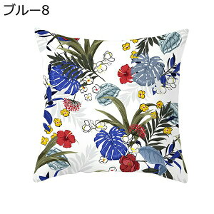 植物 果物 クッションカバー 45 45 1枚 ポリエステル 手触り良く 装飾枕カバー 熱帯 緑 おしゃれ かわいい ハワイ風 車用 ソファー 自宅用 椅子 部屋雑貨 インテリア雑貨 オフィス 飾り 座布団