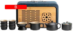 茶器セット ティーセット 陶器 湯呑み 和風急須 11個セット 携帯式 軽量 ティーポット&カップセット 旅行用 お出かけ用 自宅用 親子用 贈り物にも 高級 おしゃれ ギフト包装 キャリングケー