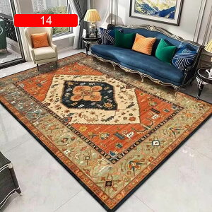 ラグ カーペット ラグマット 長方形 洗濯可 ペルシャ カーペット 大きいサイズ じゅうたん 室内用 ホール ベッドルーム レトロ ホットカーペット対応 四季通用 柔らか 防音 滑り止め付 ふっ