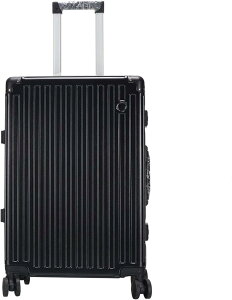 スーツケース キャリーケース 機内持ち込み 35L キャリーバッグ TSAローク搭載 アルミフレーム 超軽量 小型 耐衝撃 静音 ダブルキャスター 360度回転 おしゃれ ビジネス 旅行 出張 ブラッ