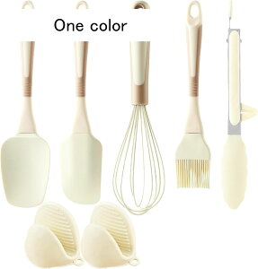 キッチンツールセット 7点セット シリコン 調理器具 キッチンツール 製菓器具 調理セット 一人暮らし ベーキング用 調理用ヘラ スパチュラ トング ブラシ 泡立て器 鍋つかみ キッチン用品