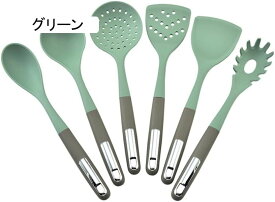 キッチンツール セット 6点セット キッチン調理用スパチュラ スプーンセット シリコン製キッチン用品 調理器具 製菓器具 ツール(黄)