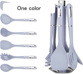 7点セット キッチンツールセット 一人暮らし シリコン 調理器具 料理セット スパチュラ フライ返し おたま ホルダー付き 台所用品 キッチンツールラック キッチン道具 製菓器具 和洋中料理に適用 広