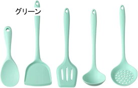 キッチンツール 調理器具 5点セット 耐熱温度：480°F 料理 製菓器具 食器セット キッチン用品 クッキングツール Jinmoioy 調理 スパチュラ スプーン キッチンツールセット シリコン ク