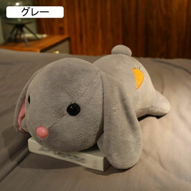 兎の抱きまくら ぬいぐるみ うさぎ 抱き枕 添い寝 うつ伏せ姿 背当て 腰当て 添い寝 柔らかい かわいい ストレス解消 萌え萌え もふもふ もちもち 部屋 女の子 子供 お誕生日 クリスマス ピンク