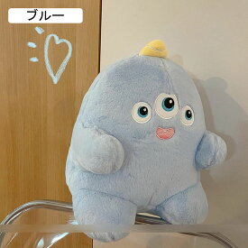 ぬいぐるみ 縫いぐるみ モンスター 化け物 おもちゃ カワイイ 萌え萌え キュート 抱きまくら ふわふわ もちもち もふもふ 添寝 癒し系 女の子 ベビー 居眠り 柔らかい ベッドサイド ソファー 紫