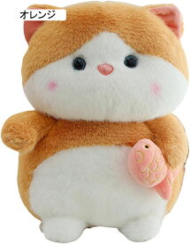 猫 ぬいぐるみ 縫い包み 可愛い 猫人形 萌え萌え 癒し系 もこもこ PP綿 軽量 抱き枕 女の子 男の子 バレンタインデー お祝い 誕生日 クリスマス ギフト グレー 40cm