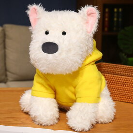 犬 ぬいぐるみ 縫いぐるみ 犬人形 抱き枕 おもちゃ 萌え萌え 癒し系 ふわふわ 可愛い PP綿 ソフト 快適 男性 女性 お祝い 誕生日 クリスマス 贈り物 イエロー 24cm