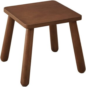 オットマン 木製 ミニスツール キューブ 足置き台 脚付き ローチェア 小型 ウッド フットスツール クッション付き コンパクト 省スペース 北欧風 玄関 寝室 在宅 キッチン 靴交換スツール 組