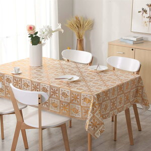 テーブルクロス 撥水 ビニール 北欧 テーブルカバー はっ水加工 リーフ PVC 耐熱 滑り止め テーブル掛け テーブルマット 135*200cm 長方形 防水 防油 大判 厚手 おしゃれ カラー す
