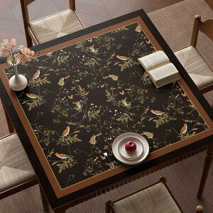 テーブルクロス 撥水加工 おしゃれ 滑り止め テーブルマット 防水 撥油 耐熱 汚れ防止 傷防止 家庭用 90*90cm オフィス用 耐熱 おしゃれ テーブルカバー 北欧 PUレザー シンプル 食卓デ