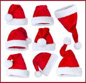 サンタ帽子 クリスマス 5枚セット サンタクロース 帽子 サンタ仮装 接客 イベント コスチューム サンタコス サンタガール 男女兼用 大人 高品質 かわいい 仮装 クリスマス コスプレ 変装グッズ ハット かぶりもの ふわふわサンタ帽子 赤