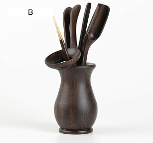 茶道道具 お点前セット 六君子茶道具 収納付き 茶則 茶匙 茶針 茶漏 茶挟 茶筒 中国茶道 日本茶道 茶器セット 実用的 (C)