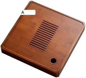 茶盤 茶盆 茶台 茶道具 お茶 茶器 カフェ コースター ティー 竹製 貯水式 ティートレー 長方形 貯水式茶盤 茶盤 茶道 中国茶器 茶盆 茶台 来客用 収集 所蔵 收藏 用 オフィス (B)