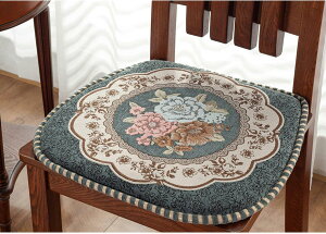 椅子クッション 低反発 ひも付き チェアパッド 四角 大きめ チェア クッション 2枚/4枚セット 低反発 座面クッション 椅子用 シートクッション セット チェア パッド カラー 洗える 花柄 通气